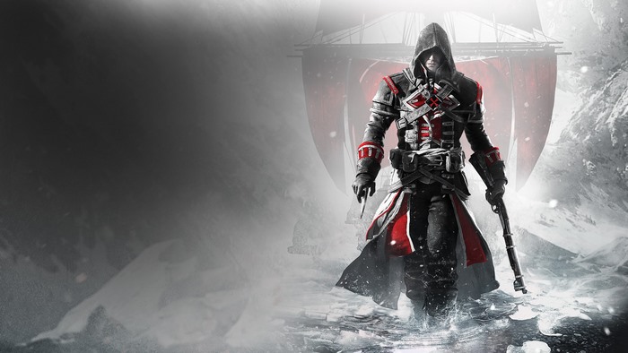 Assassins Creed Rogue Character in Winter Scene