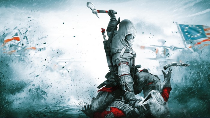 Assassin's Creed III Connor Kenway in battle