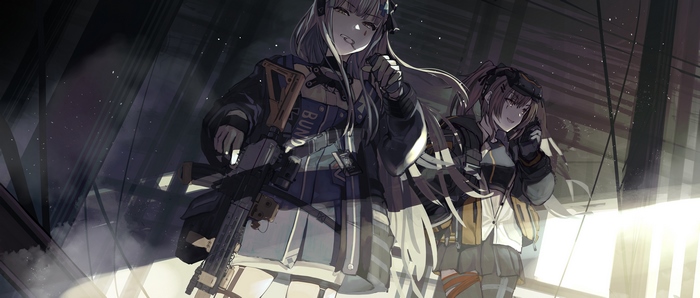 HK416 and UMP9 from Girls Frontline