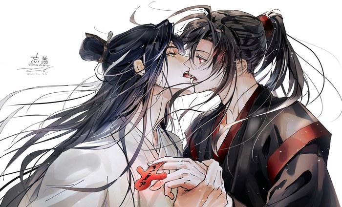 Mo Dao Zu Shi Wei Ying and Lan Wangji Kiss