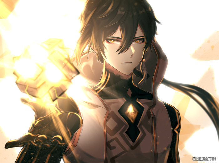 Zhongli from Genshin Impact Illuminated