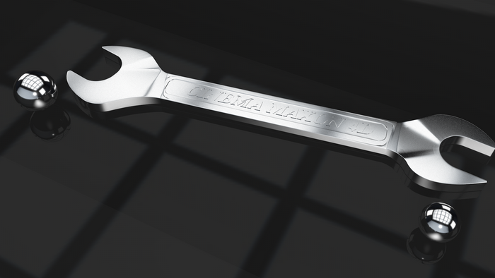 CINEMA 4D Wrench and Spheres