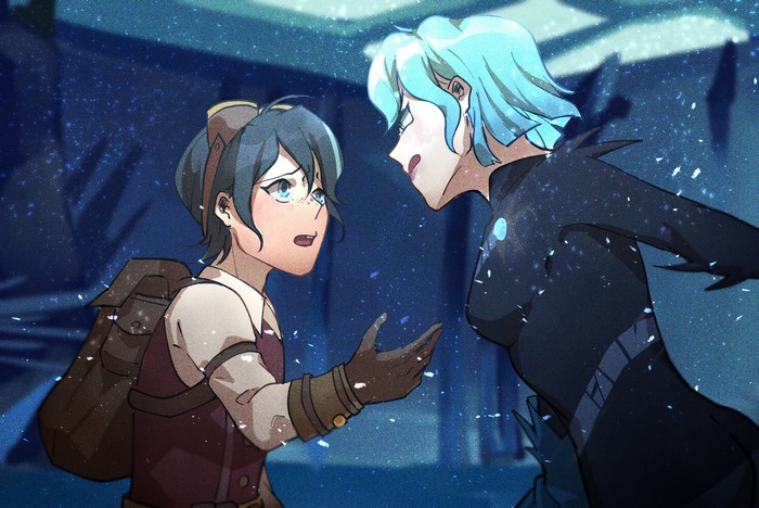 Varian and Cassandra from Tangled: The Series