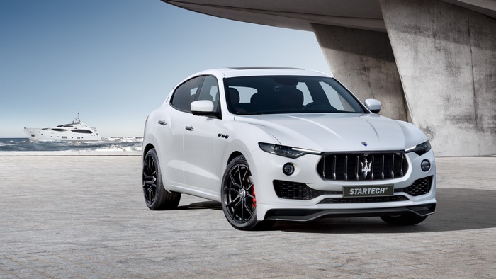 White Maserati Levante SUV by Startech