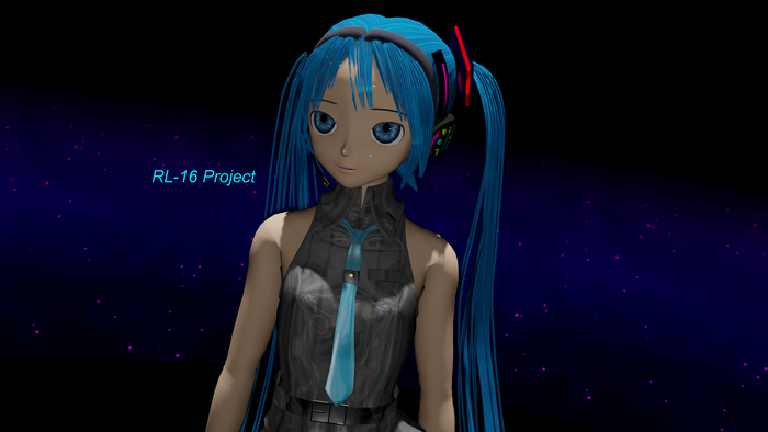 Hatsune Miku RL-16 Project 3D Render