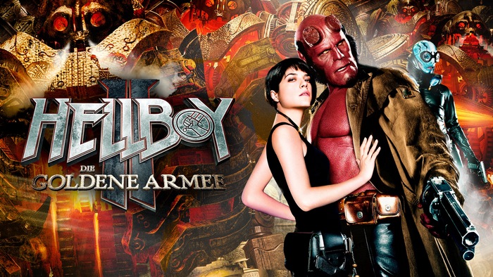 Hellboy II: The Golden Army with Hellboy and Liz