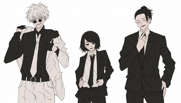 Jujutsu Kaisen characters in suits