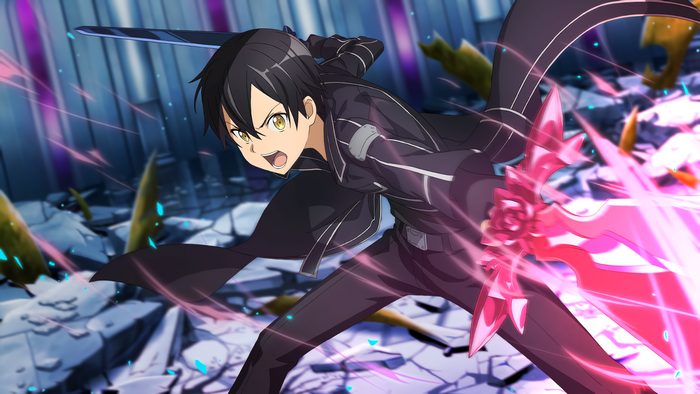 Kirito with Night Sky Sword in Action