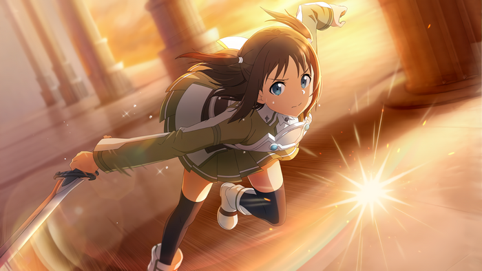 Sword Art Online girl with sword