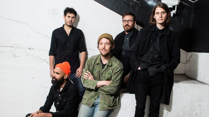 Fleet Foxes band members posing