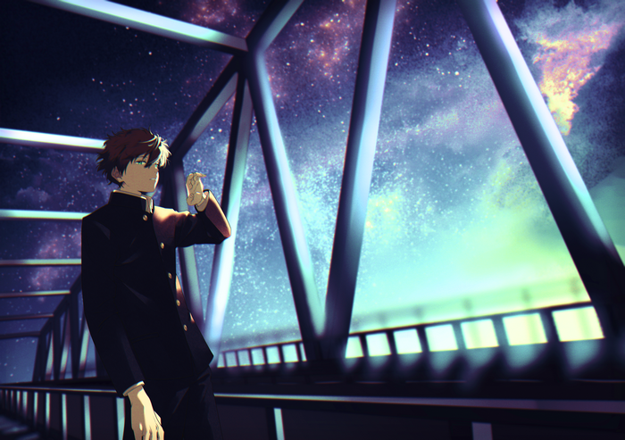 Hōtarō Oreki in a Starry Sky