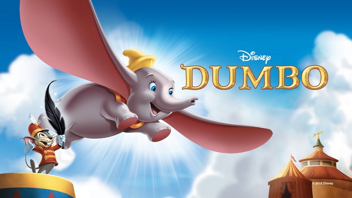 Disney Dumbo Flying with Timothy Q. Mouse