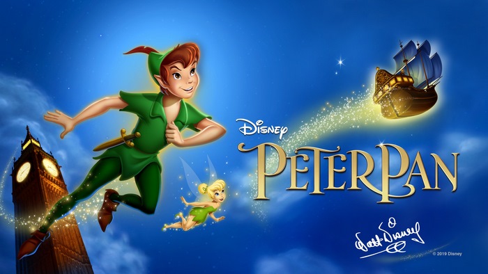 Disney Peter Pan with Tinkerbell and Ship