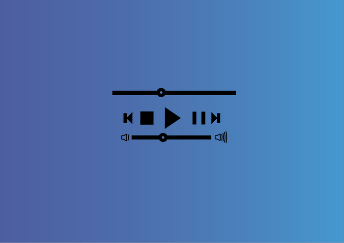 Media player controls with sliders