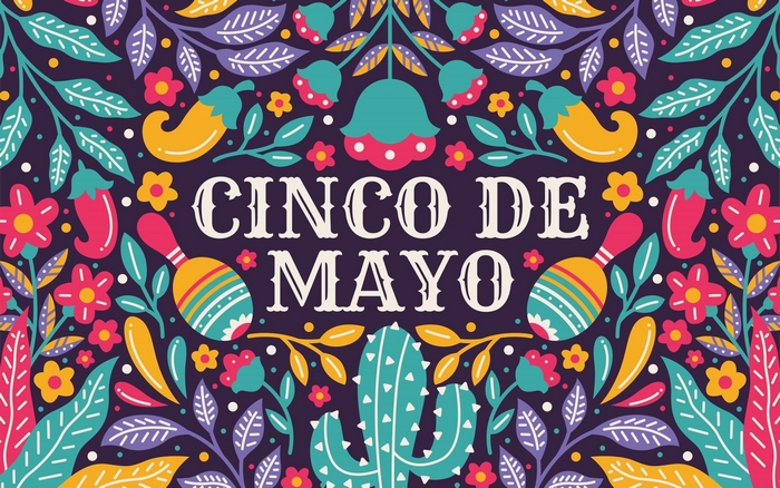 Cinco De Mayo Floral Illustration