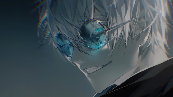 Satoru Gojo in Blue Glasses 4K