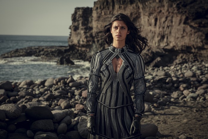 Yennefer of Vengerberg on a rocky shore