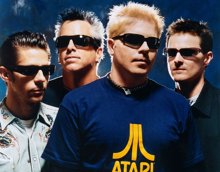 The Offspring band members wearing sunglasses