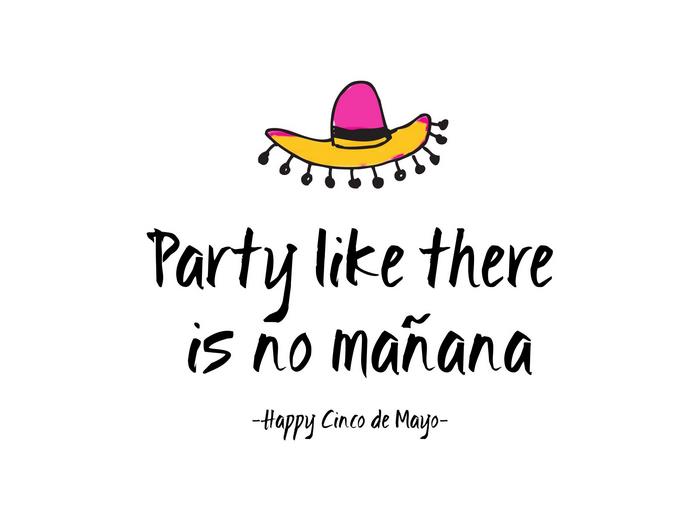 Party like there is no mañana - Happy Cinco de Mayo
