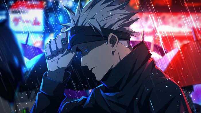 Satoru Gojo in the Rain