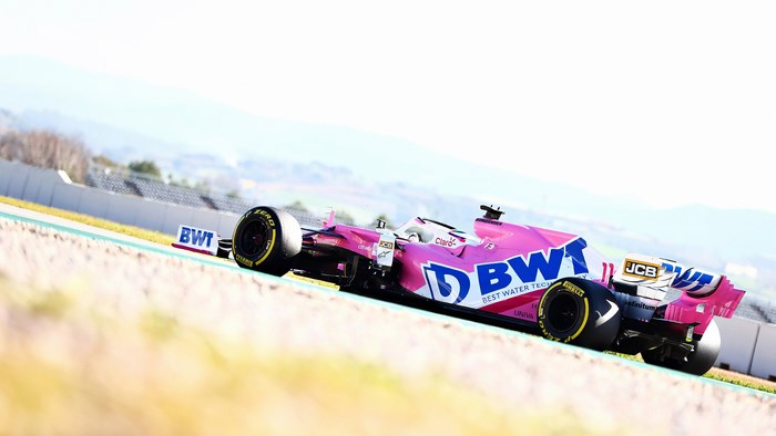 Racing Point RP20 4K Formula 1 Car on Track