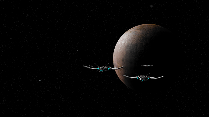 Spaceships approaching a planet