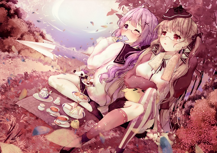 Formidable and Unicorn having a picnic