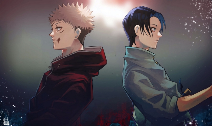 Jujutsu Kaisen 4K: Yuji Itadori and Yuta Okkotsu