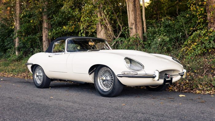 White 1966 Jaguar XKE Series I Convertible