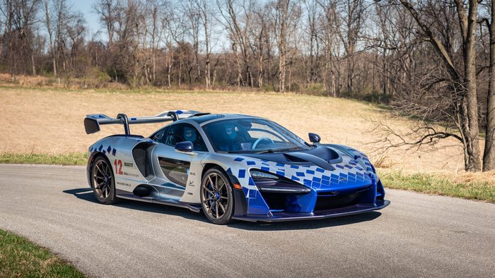 2019 McLaren Senna with Blue and Silver Livery