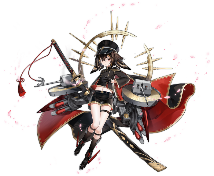 Oite from Azur Lane with ship parts