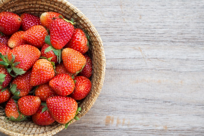 Basket of Strawberries 4K