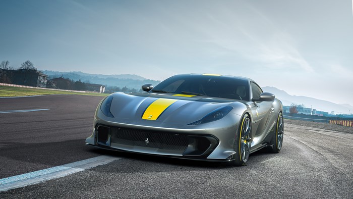 Ferrari 812 Superfast 4K on a Racetrack