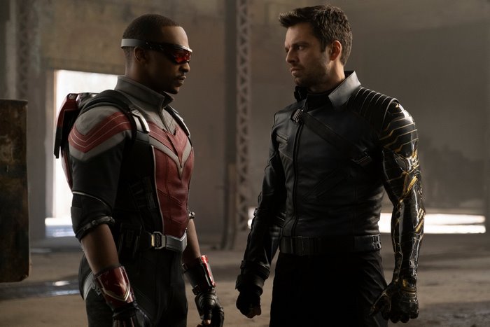 Sam Wilson and Bucky Barnes in Costume