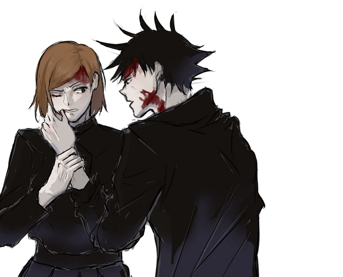 Nobara Kugisaki and Megumi Fushiguro in Jujutsu Kaisen 4K