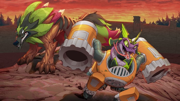 Rivals of Aether characters in a battle scene