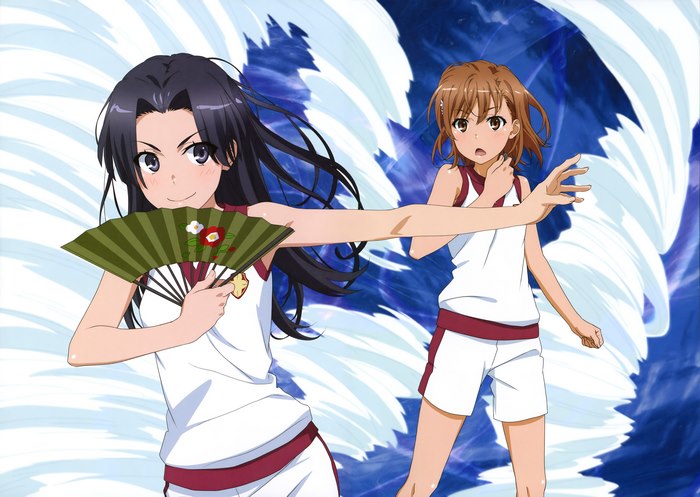 A Certain Scientific Railgun 4K: Mikoto Misaka and Mitsuko Kongou