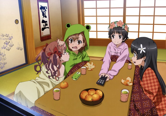Mikoto Misaka, Kuroko Shirai, Ruiko Saten, Kazari Uiharu in 4K