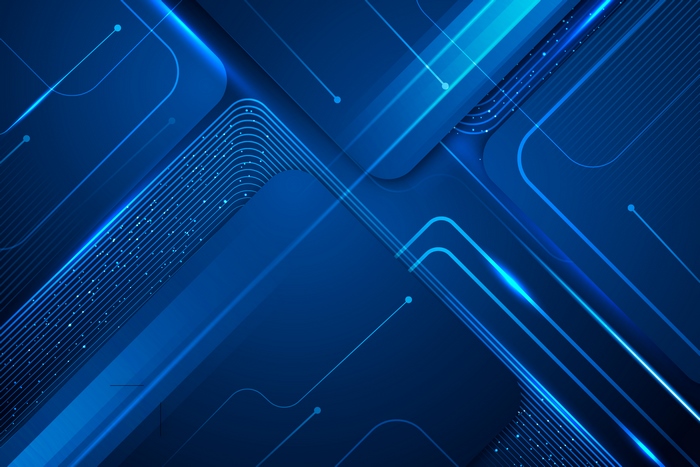 Abstract Blue Geometric Design
