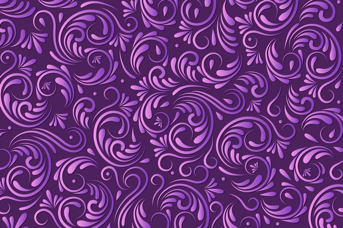 Purple floral abstract pattern