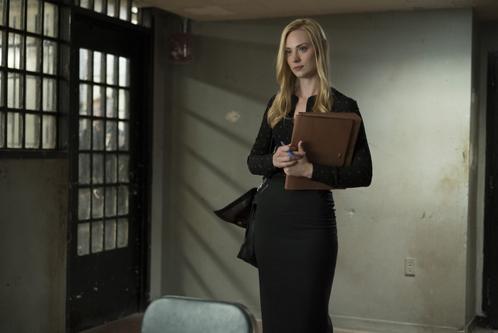 Karen Page in a prison setting