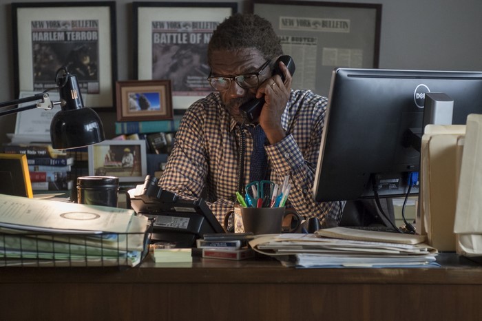 Ben Urich on the Phone in His Office