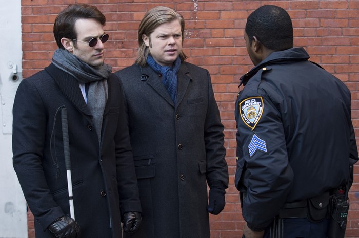 Matt Murdock, Foggy Nelson, and a Police Officer