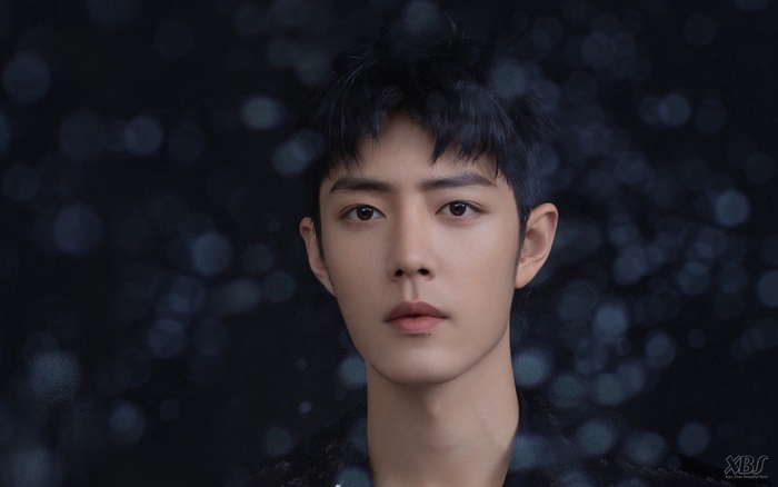 Xiao Zhan portrait with bokeh background