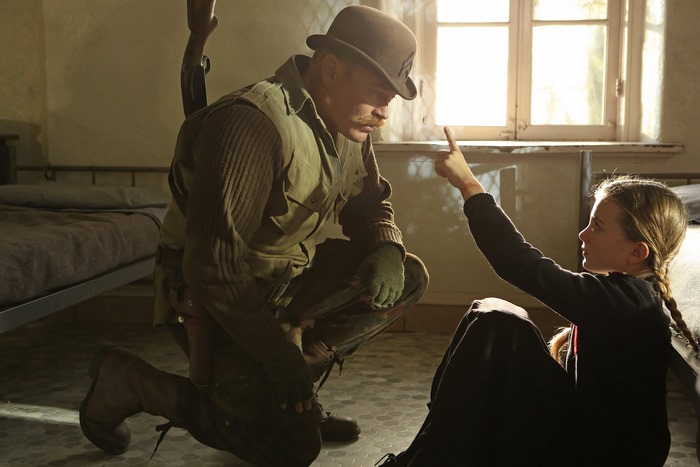 Chad Michael Murray and a young girl in a room