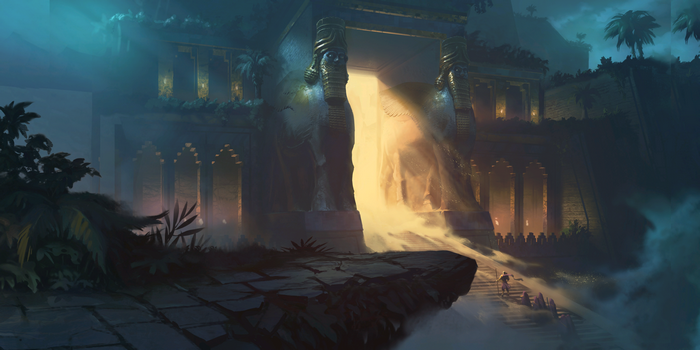 Gilgamesh Smite Entrance to Ancient City