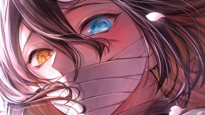 Obanai Iguro Intense Heterochromia Close-Up 4K
