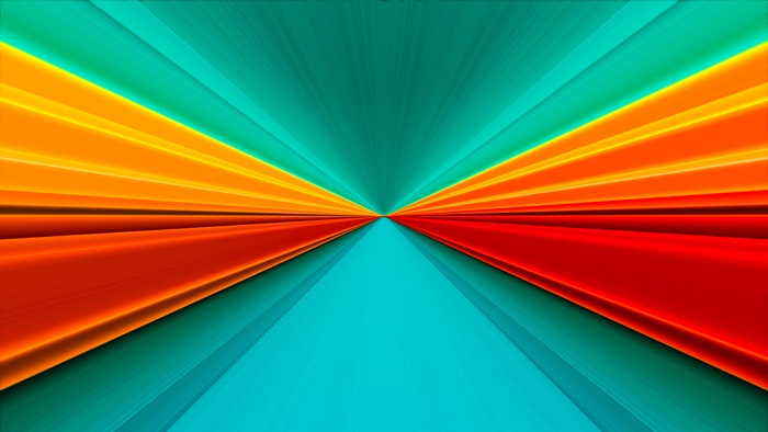 Abstract Colorful Symmetry with Rays
