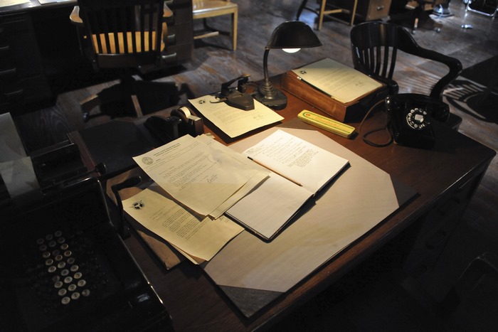 Agent Carter's Desk with Typewriter and Telephone