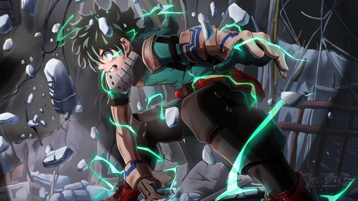 Izuku Midoriya in Action with 4K Effects